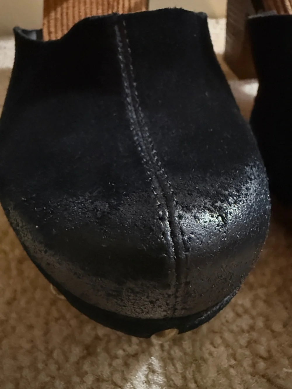 Korks Evah Women's Black Suede Ankle-Strap Heels size 9.5